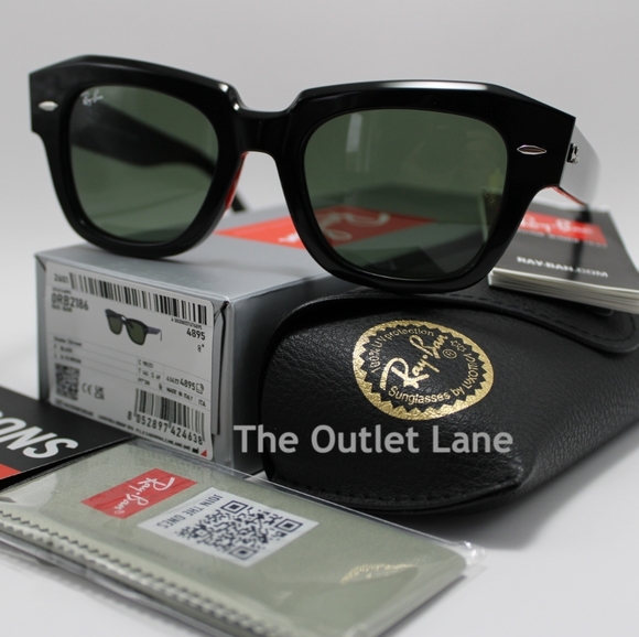 Model Display RayBan State Street Black RB2186 - Picture 13 of 16